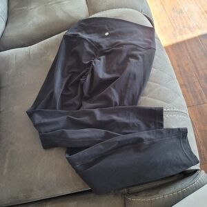 CRZ YOGA Womens Black Scrunchy Bumb Leggings